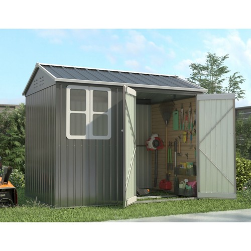 Garden shed 8x6ft steel - garden,