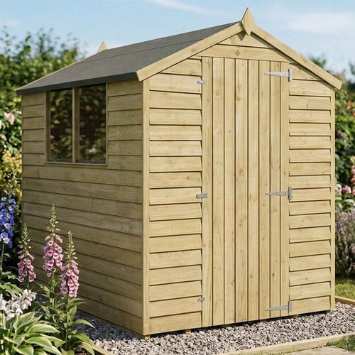 7x5 wooden garden shed - 7x5,